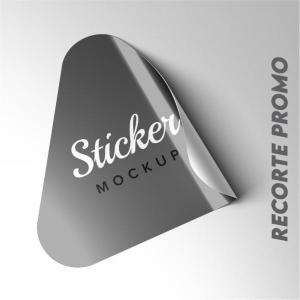 Adesivo vinil promocional com Recorte - UV Vinil Adesivo M² 4x0 Brilho ou Fosco Com Recorte APENAS UM ARQUIVO A CADA MEIO METRO