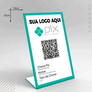 Display de mesa ( pvc 2mm ) pvc 2mm 15x21  brilho dobra 