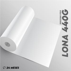 Lona Impressa 440G - UV Lona 440g M² 4x0 Brilho ou Fosco SEM ACABAMENTO Considerar todas as sobras para acabamento